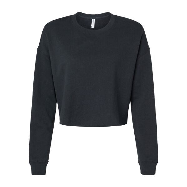 Women's Lightweight Crop Crewneck Sweatshirt Thumbnail