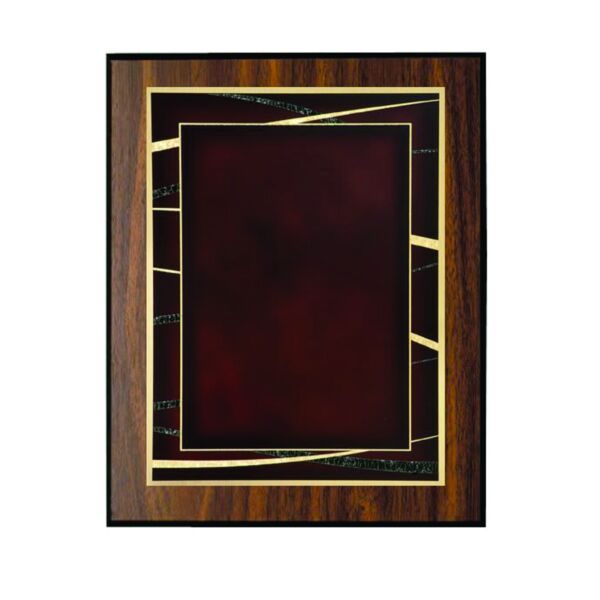 7" x 10" Red/Gold Brass Plated Steel Expression Plaque & Plate Thumbnail