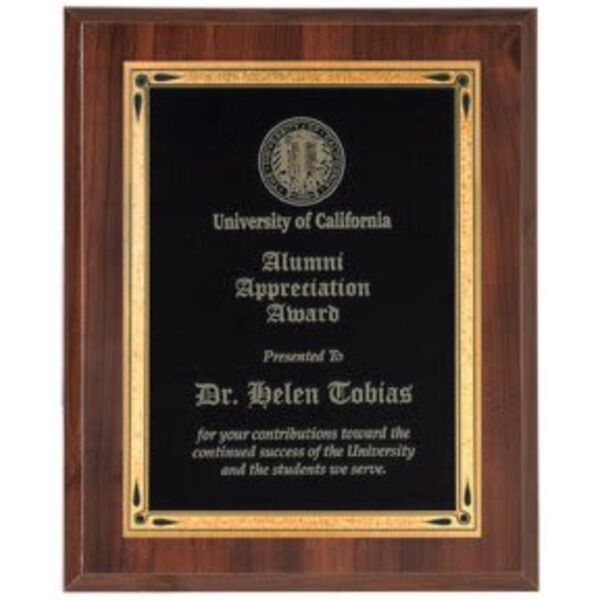 8" x 10" High Gloss Cherry Finish Plaque Thumbnail