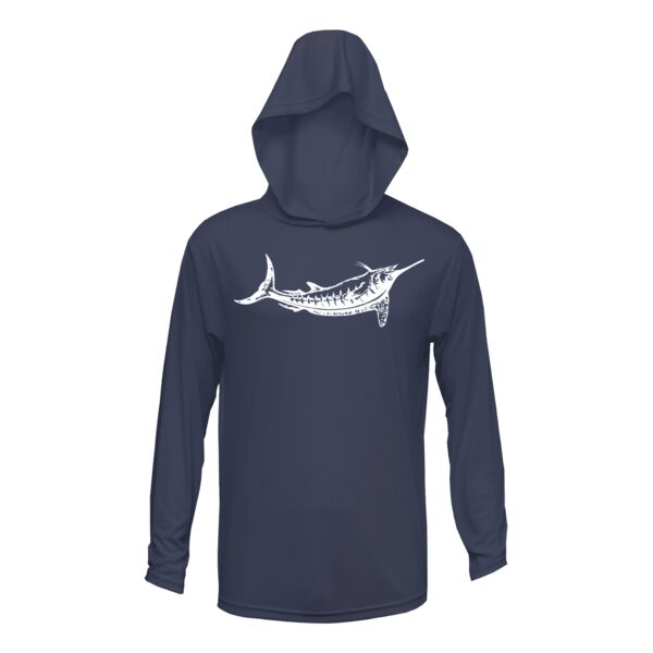 Custom Back Youth Xtreme-Tek Hooded Long Sleeve T-Shirt Thumbnail